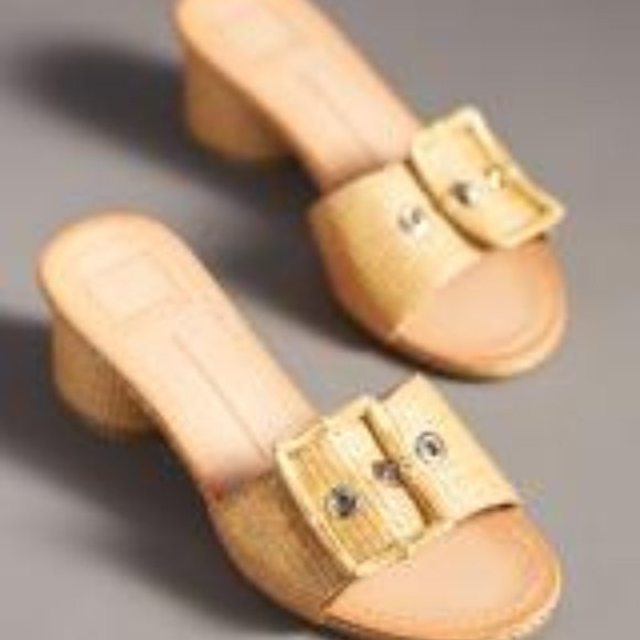 NEW DOLCE VITA Made In Brazil Lucey Heeled Sandals warm natural 252 3M2 - Picture 1 of 12